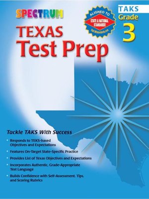cover image of Texas Test Prep, Grade 3